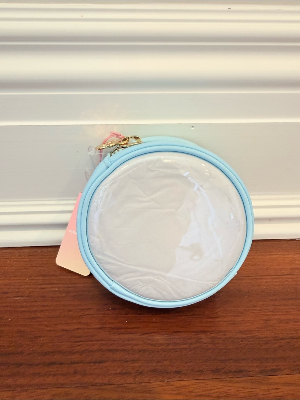 Stoney Clover Lane x Target Blue Round Clear Pouch NWT